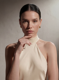 Vestido de cuello halter