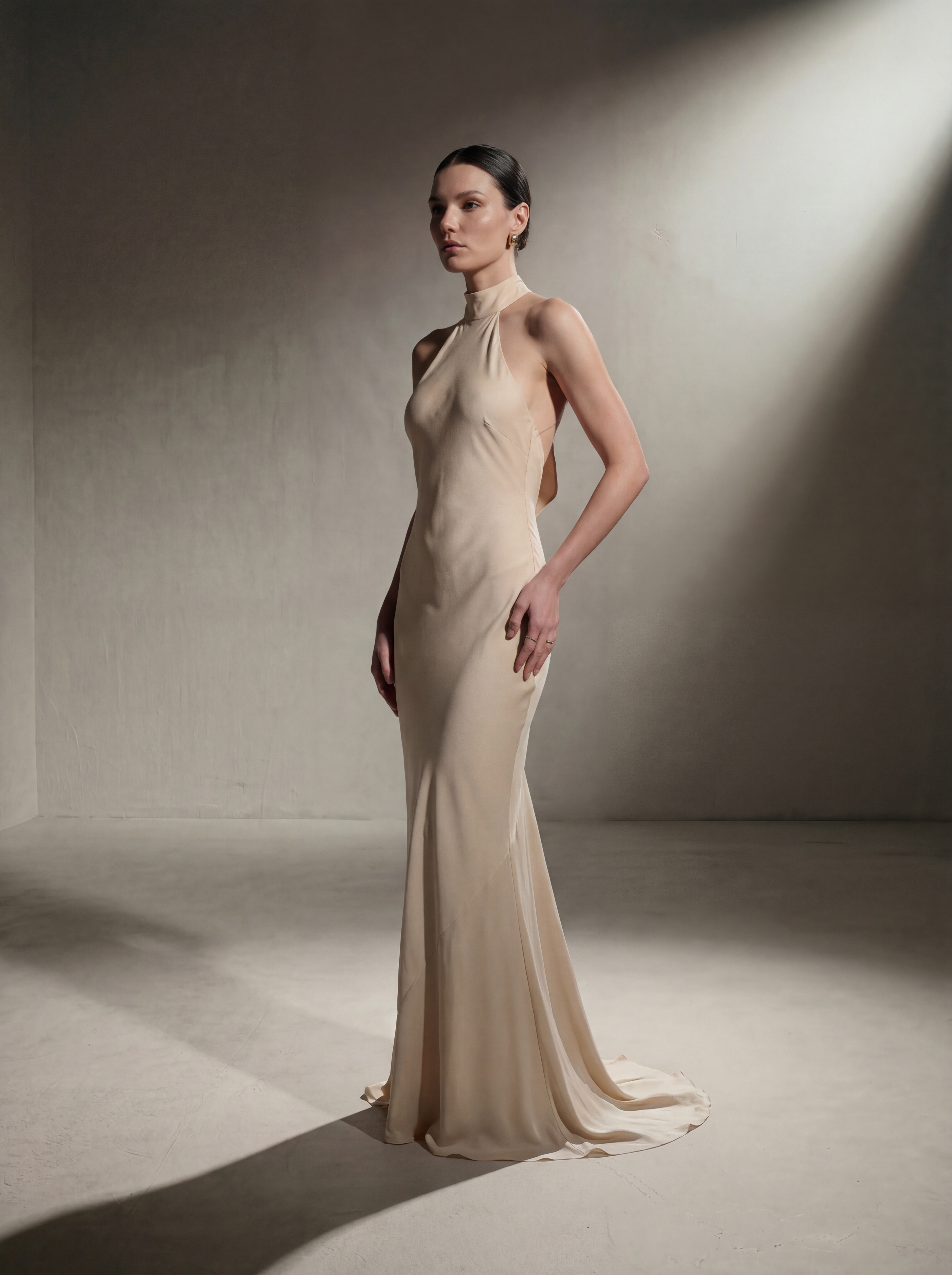 Vestido de cuello halter