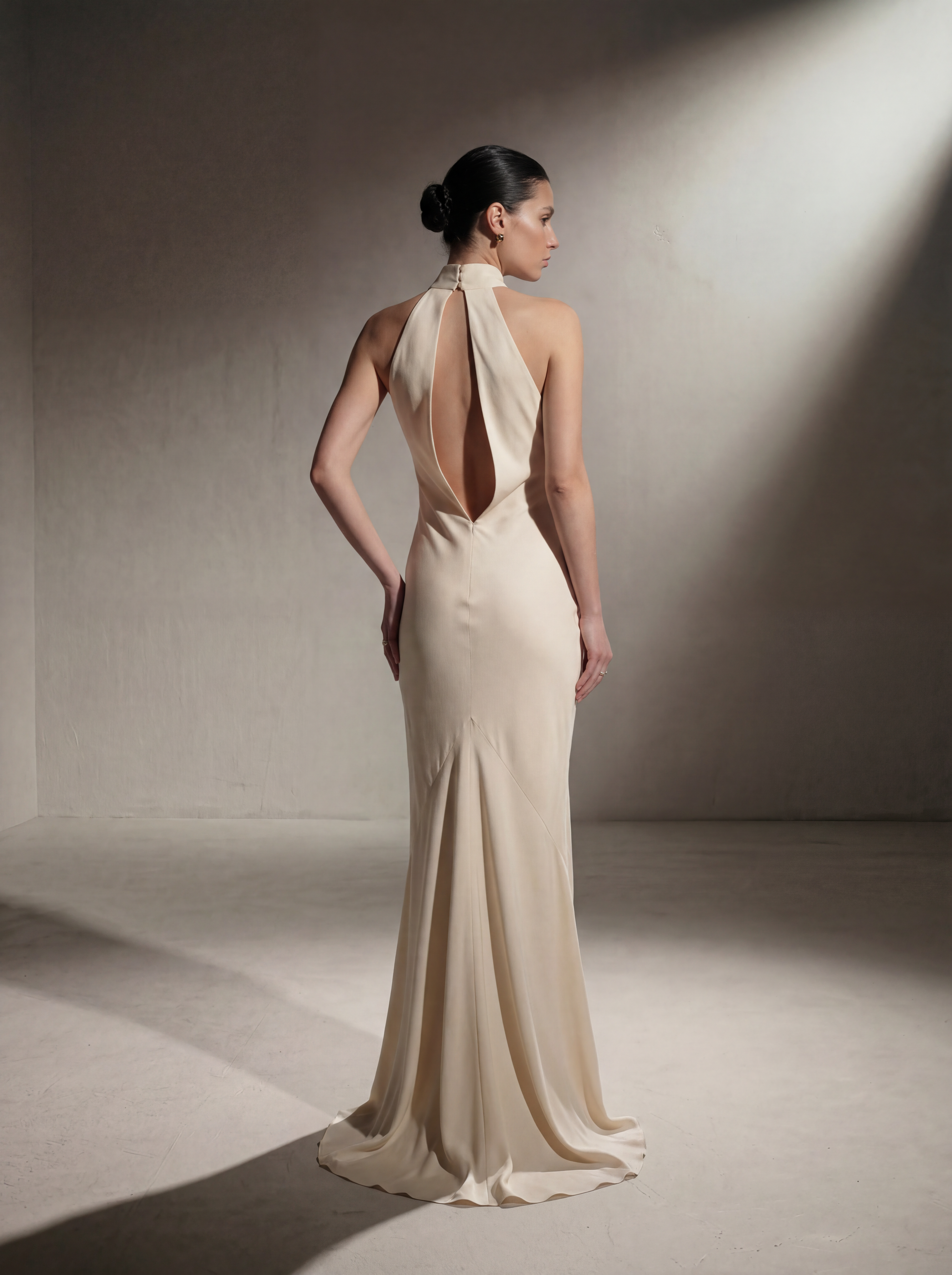 Vestido de cuello halter