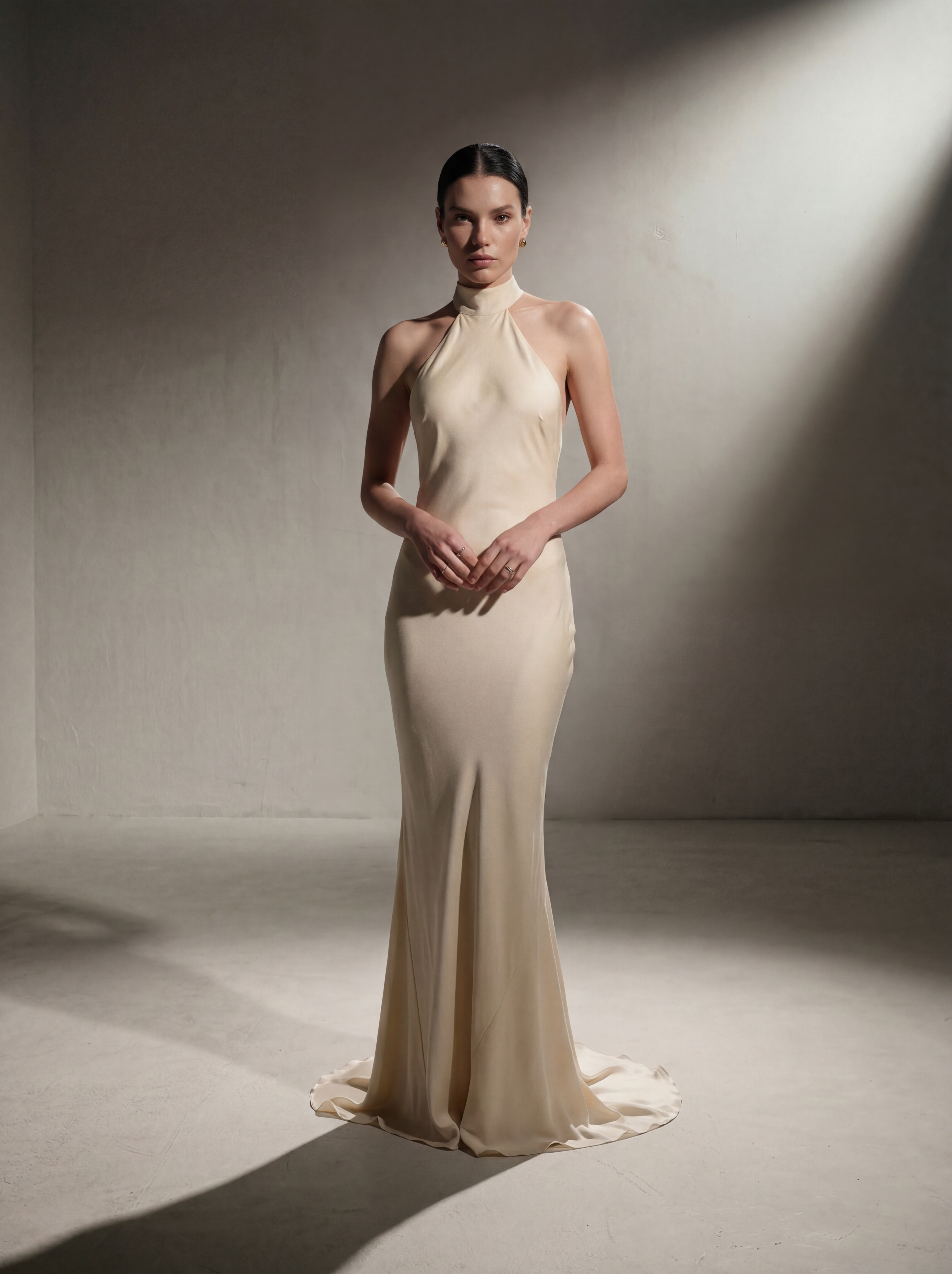 Vestido de cuello halter
